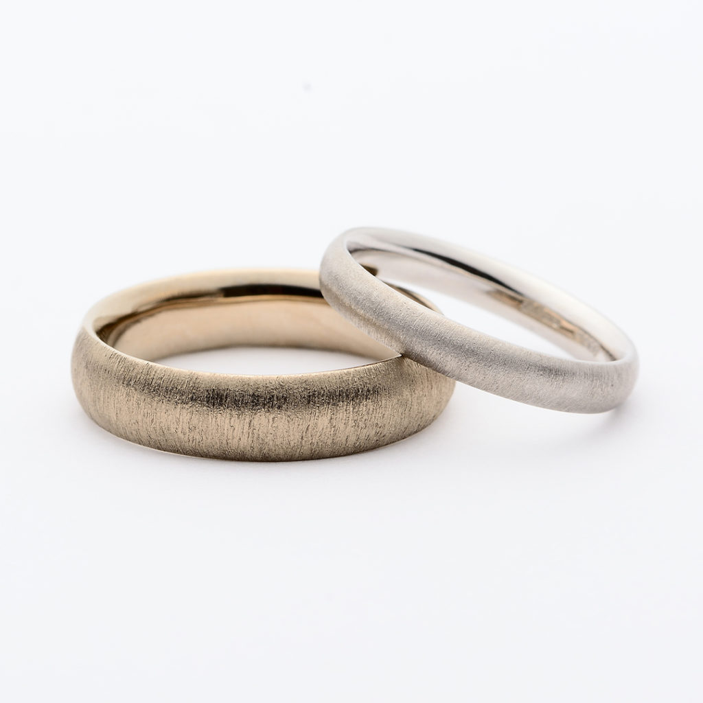 SHIHARA シハラ  結婚指輪 シンプル アンティーク ストレート プラチナ イエローゴールド ホワイトゴールド