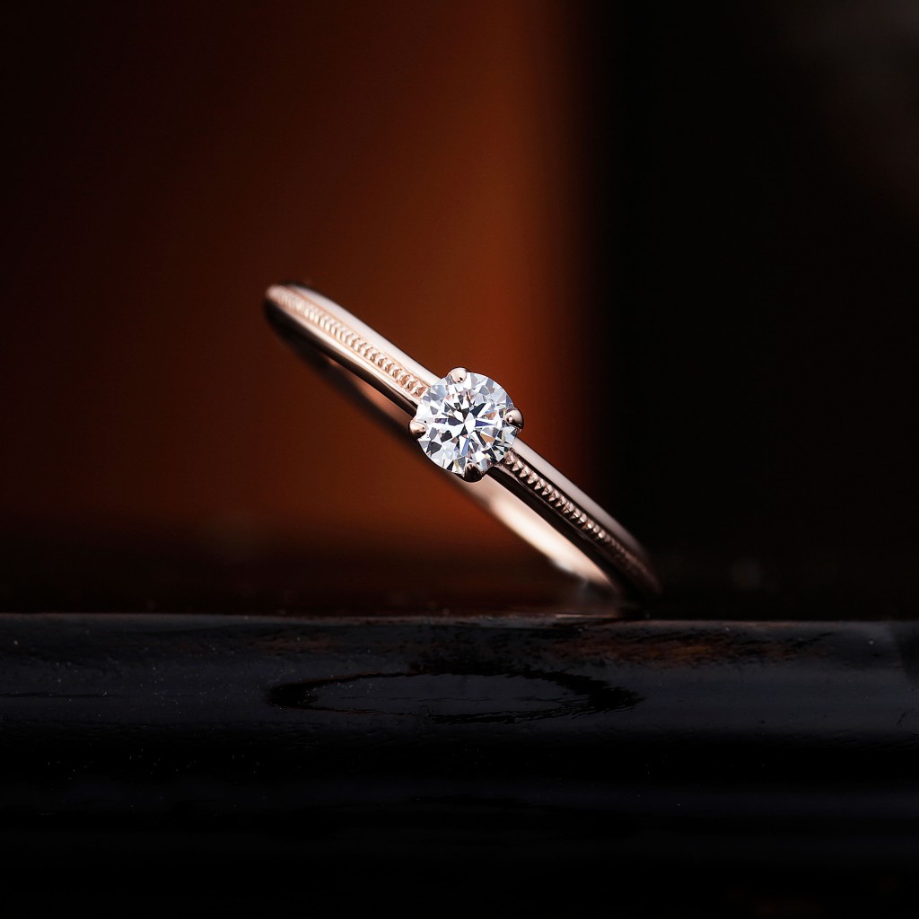 ピンクゴールドの婚約指輪 エンゲージリング ブランド多数のビジュピコブライダル