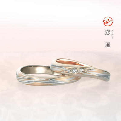 ピンクゴールドの結婚指輪 マリッジリング ブランド多数のビジュピコブライダル