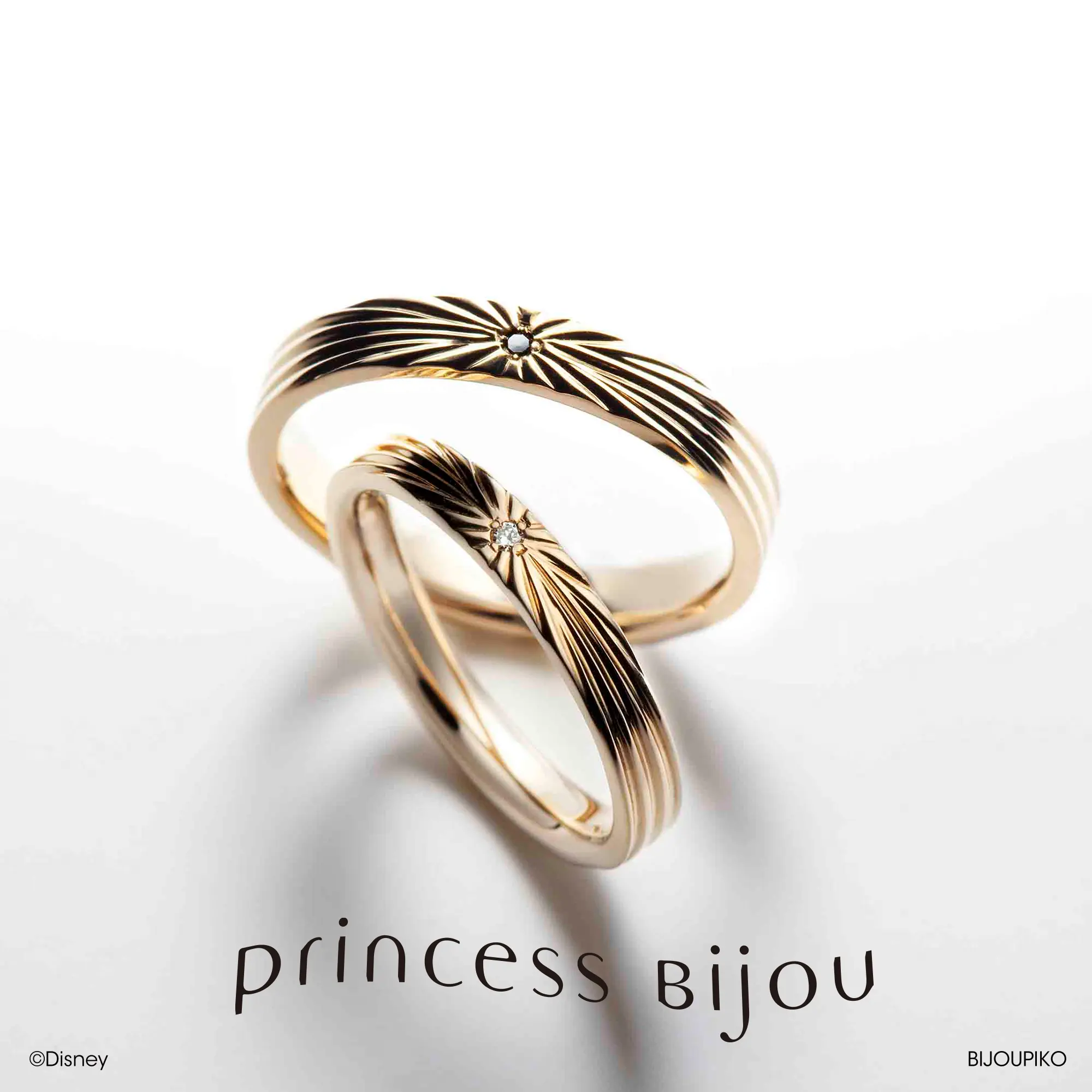 りんごさん専用　BIGHAND RING SUN サンリング 2022 Big Sun and Little Sun - Hand Engraved Wedding Band Set - Etsy