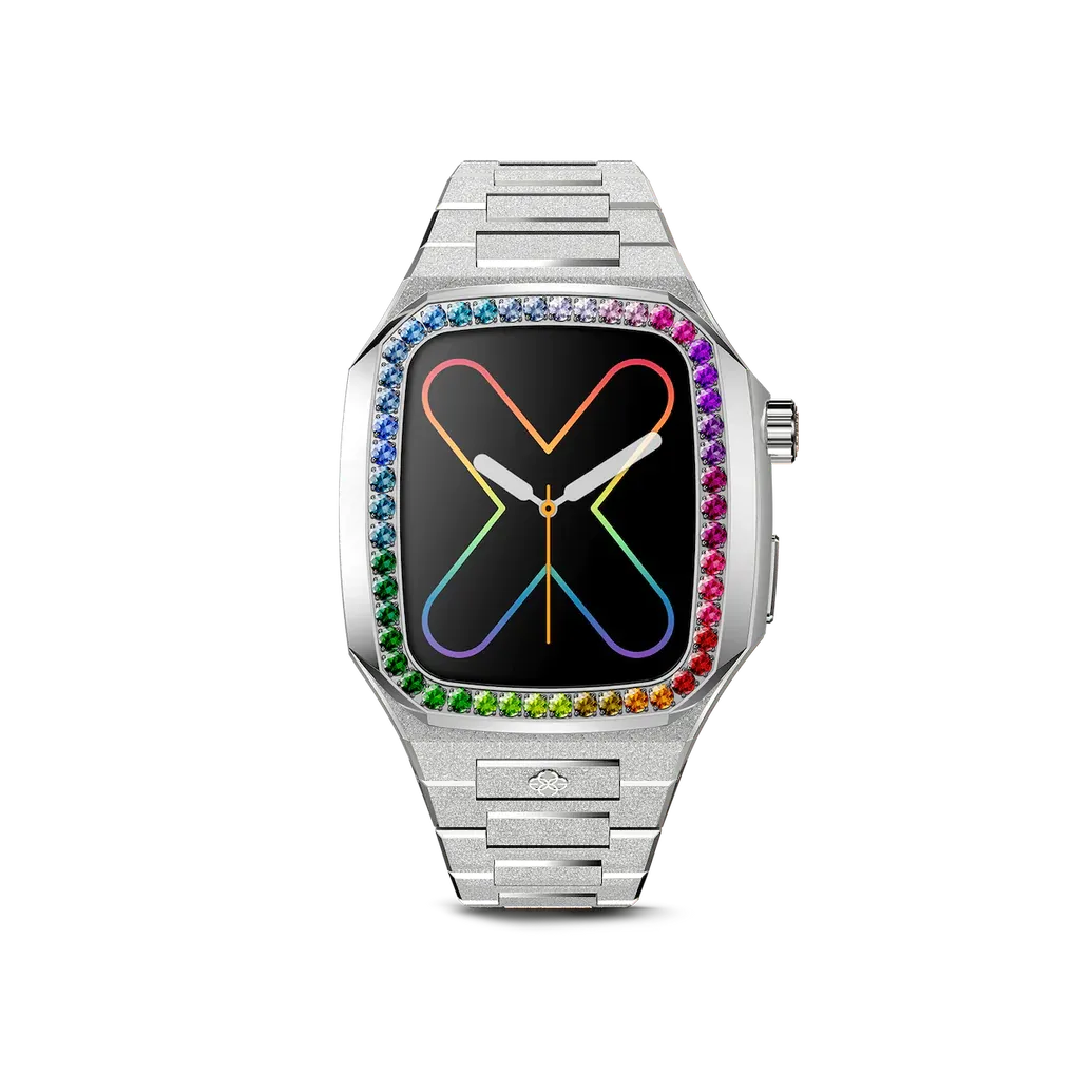 Apple Watch Case – EVF – RAINBOW Silver