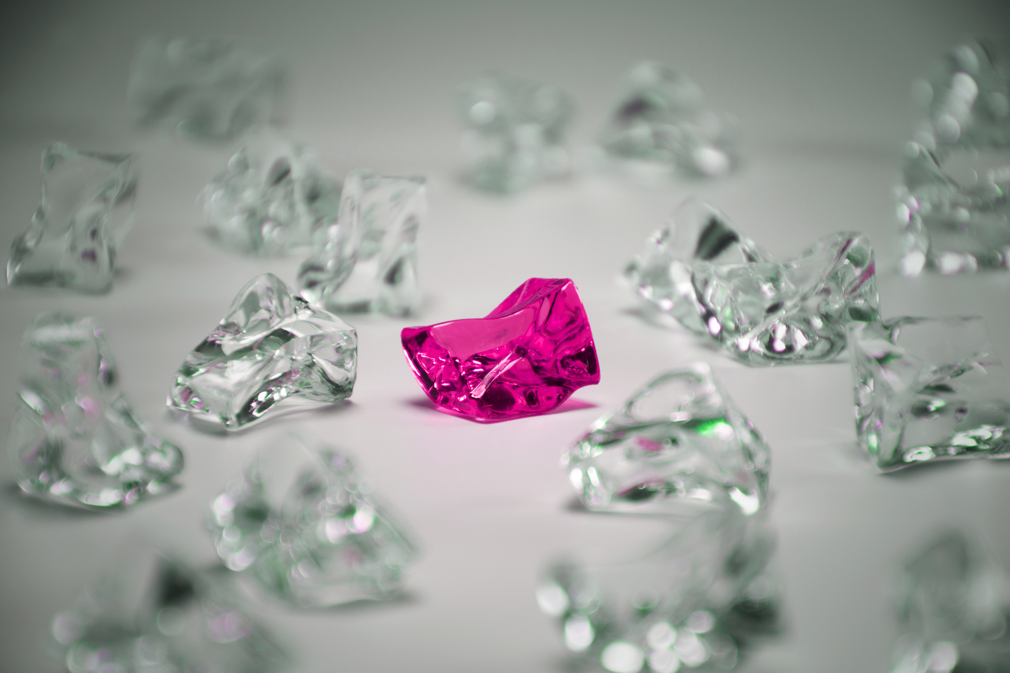 ピンクダイヤモンド+無色透明メレダイヤモンド - その他