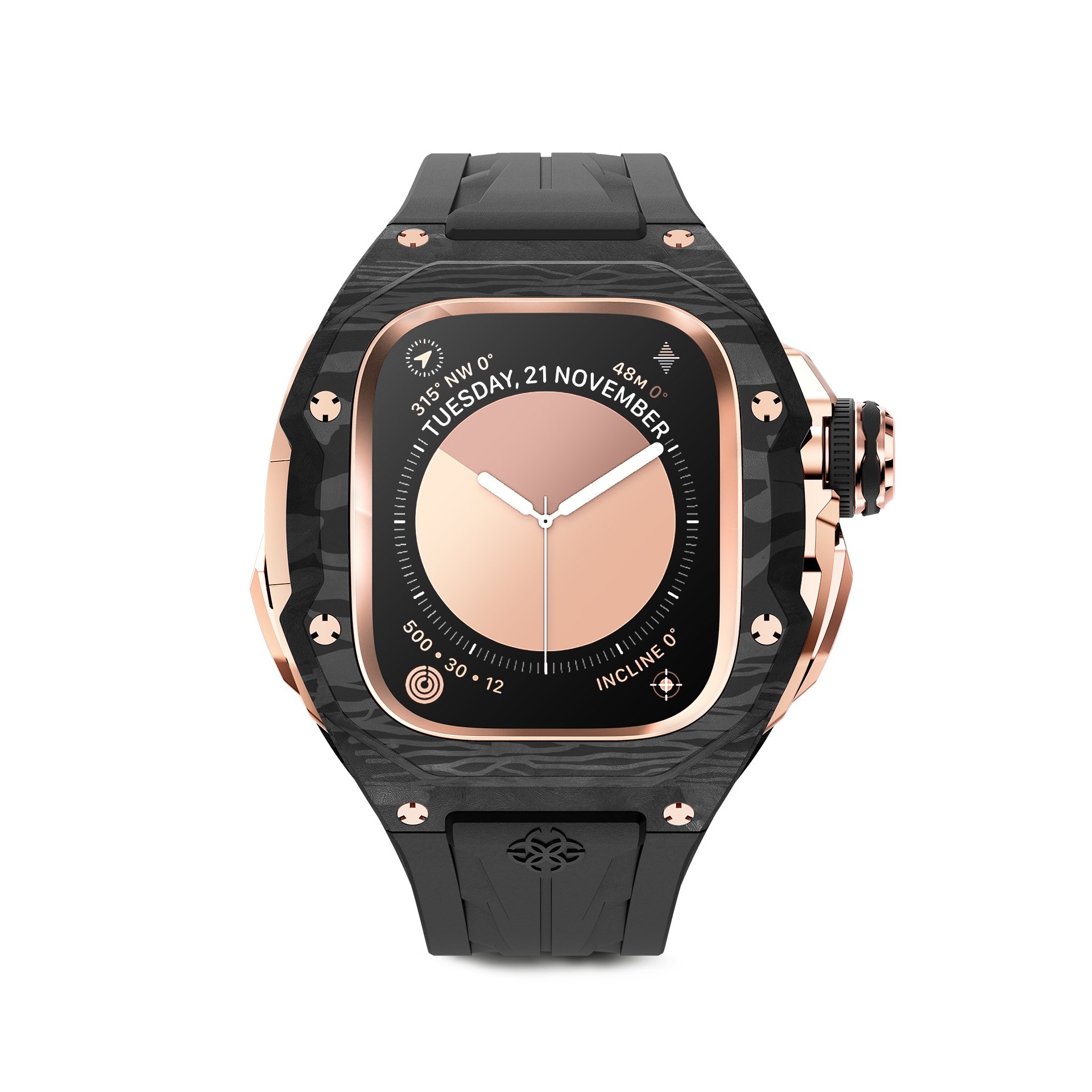 Apple Watch Case – RSCⅢ49 – ROSE GOLD CARBON