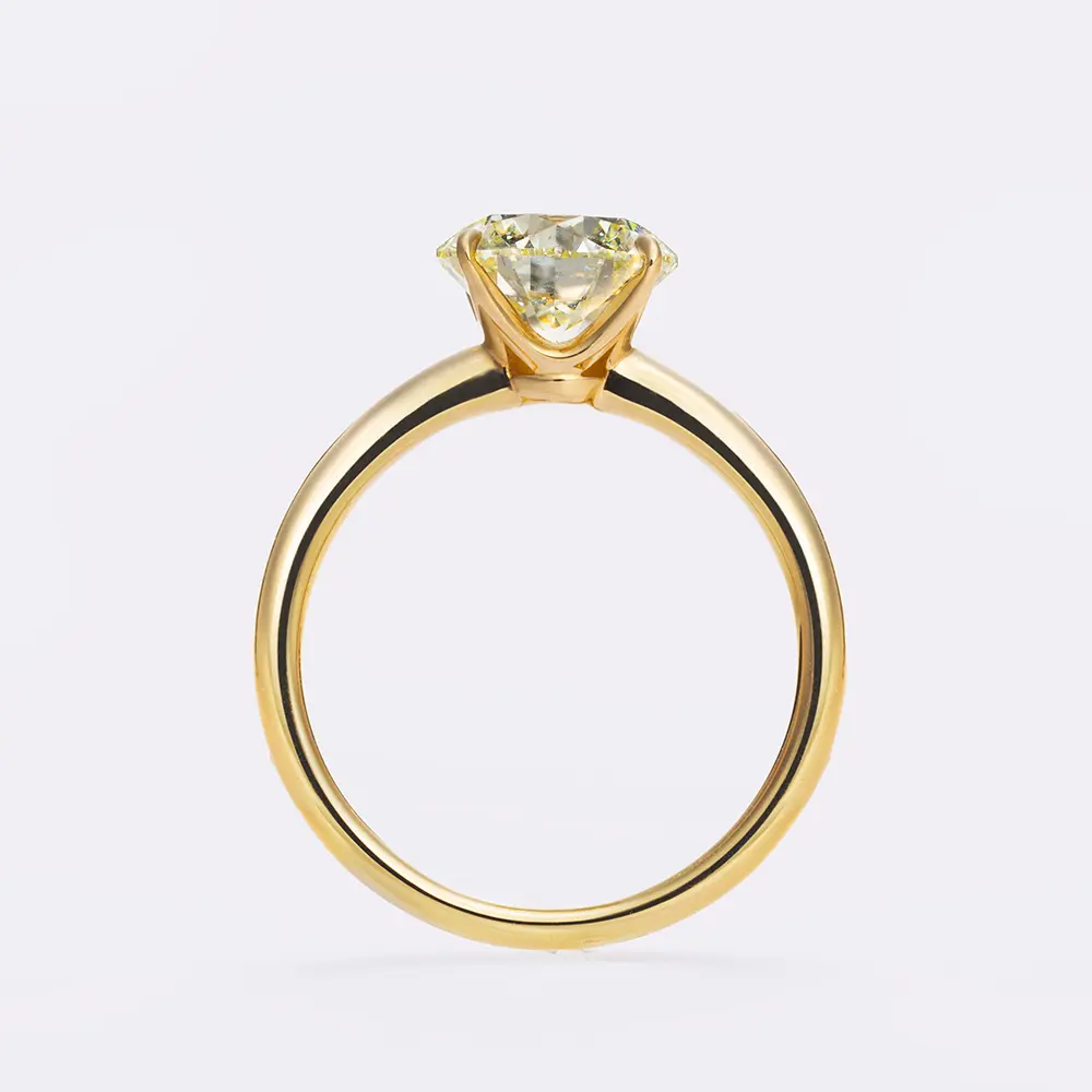 鷹爪】1.03ct L IF 3EX K18YG ダイヤモンドリング | 結婚指輪