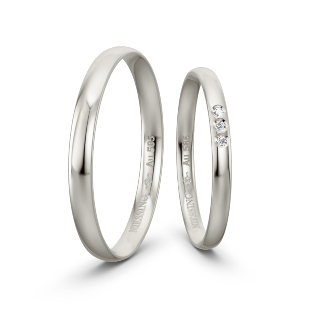 NIESSING NAVETTE -ニーシング ナベッテ -750SG×750RW- の結婚指輪