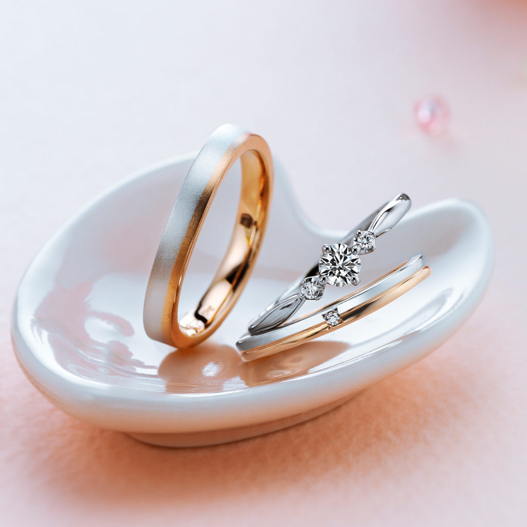 可愛いデザインのブライダルリング ブランド多数のビジュピコブライダル