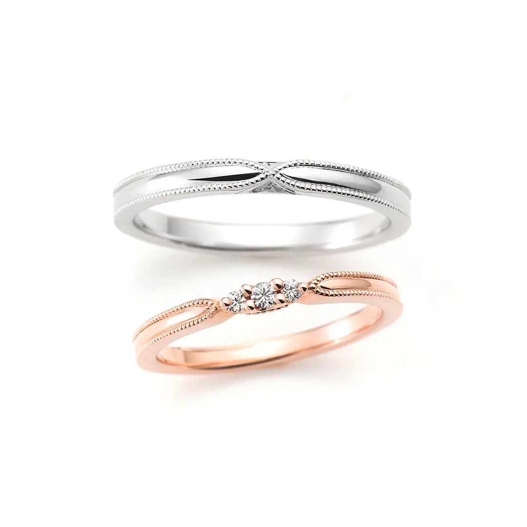 「ビコーズ・アイ・ラブ・ユー」 ジュピター・プロジェクト 8センチシングル8cm ACOUSTIC LOVE -アコースティック ラブ- の結婚指輪 | ビジュピコ