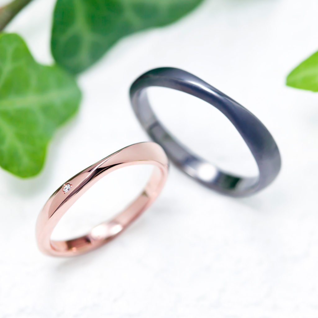 ピンクゴールドの結婚指輪 マリッジリング ブランド多数のビジュピコブライダル