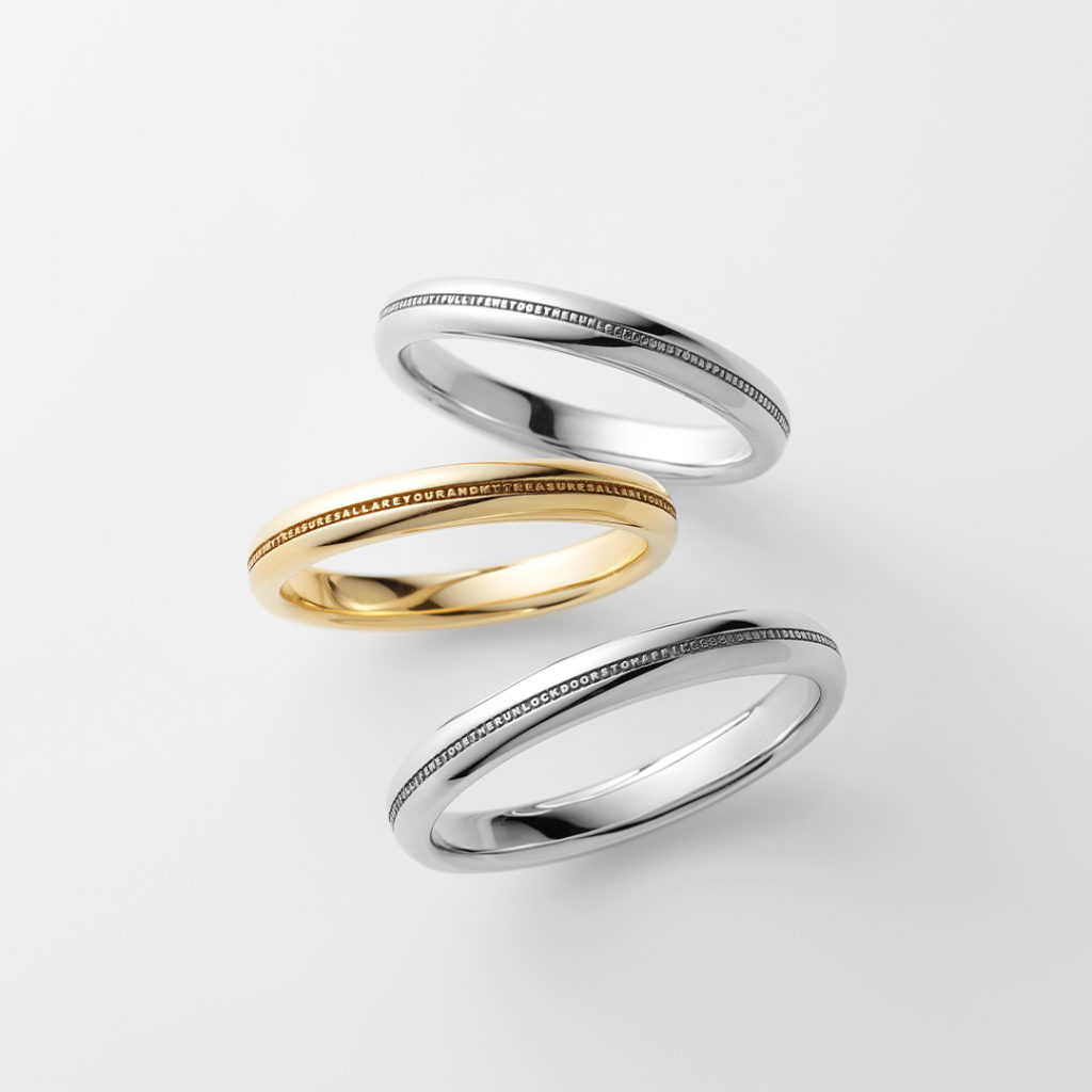 CUENTO 結婚指輪 シンプル 個性派 ストレート プラチナ