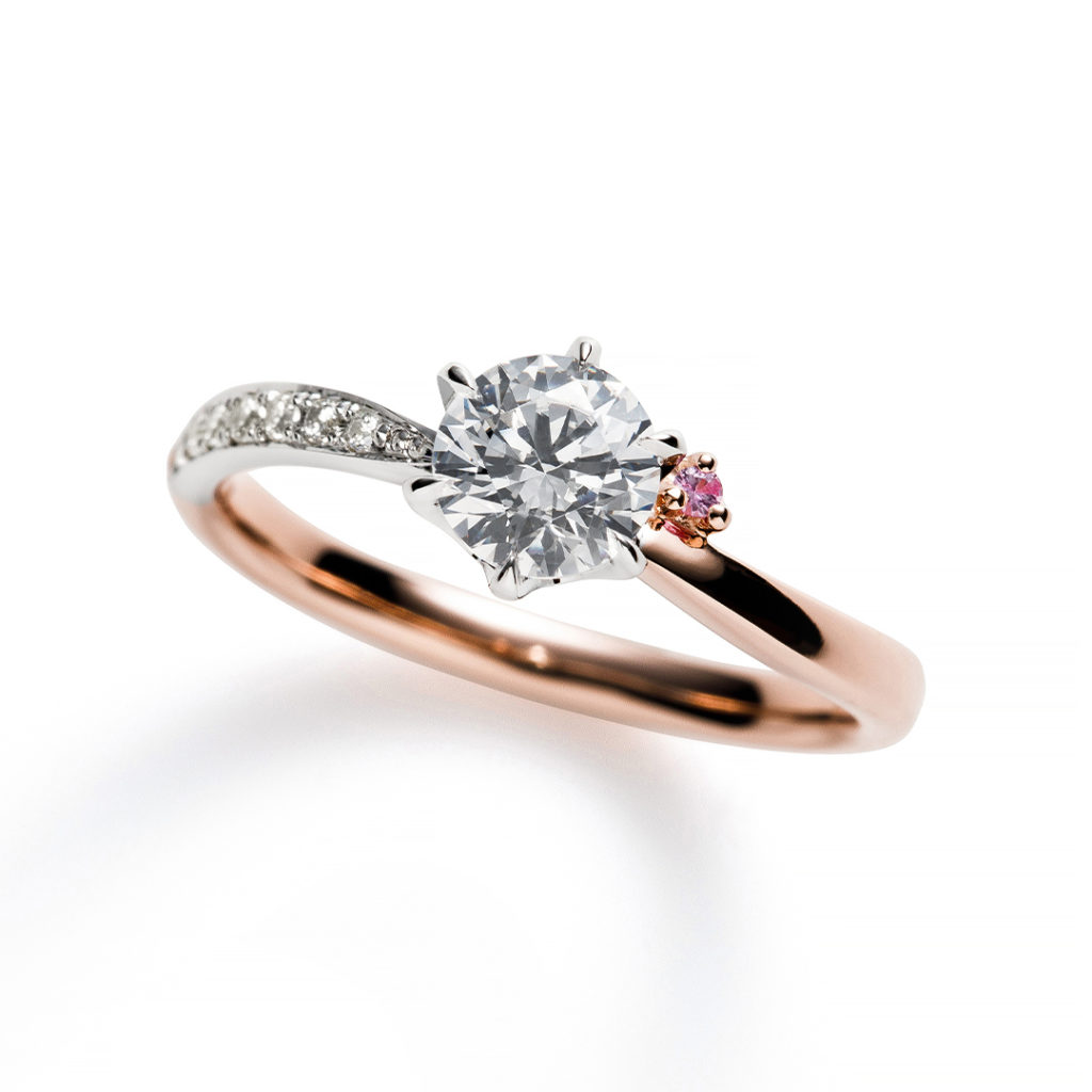 ピンクゴールドの婚約指輪 エンゲージリング ブランド多数のビジュピコブライダル
