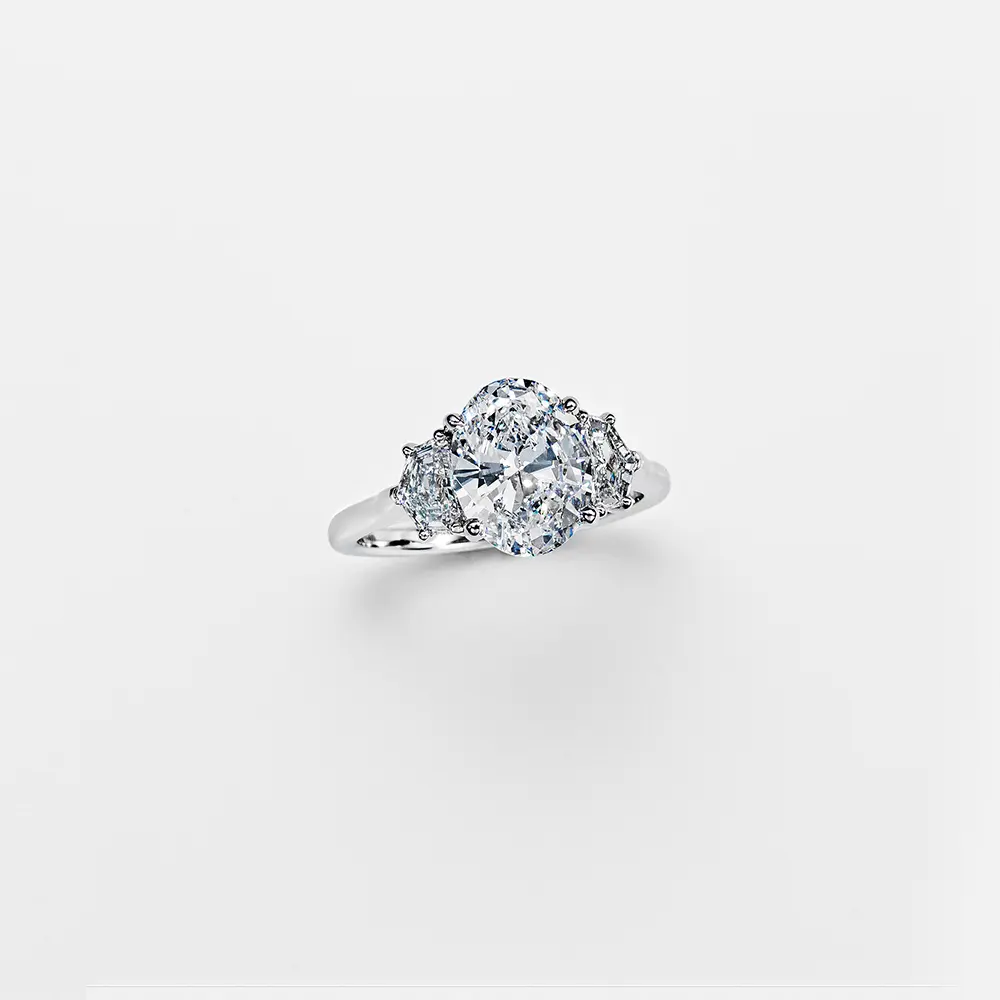 2ct オーバルシェイプ ダイヤモンドリング | ジュエリーコレクション ...
