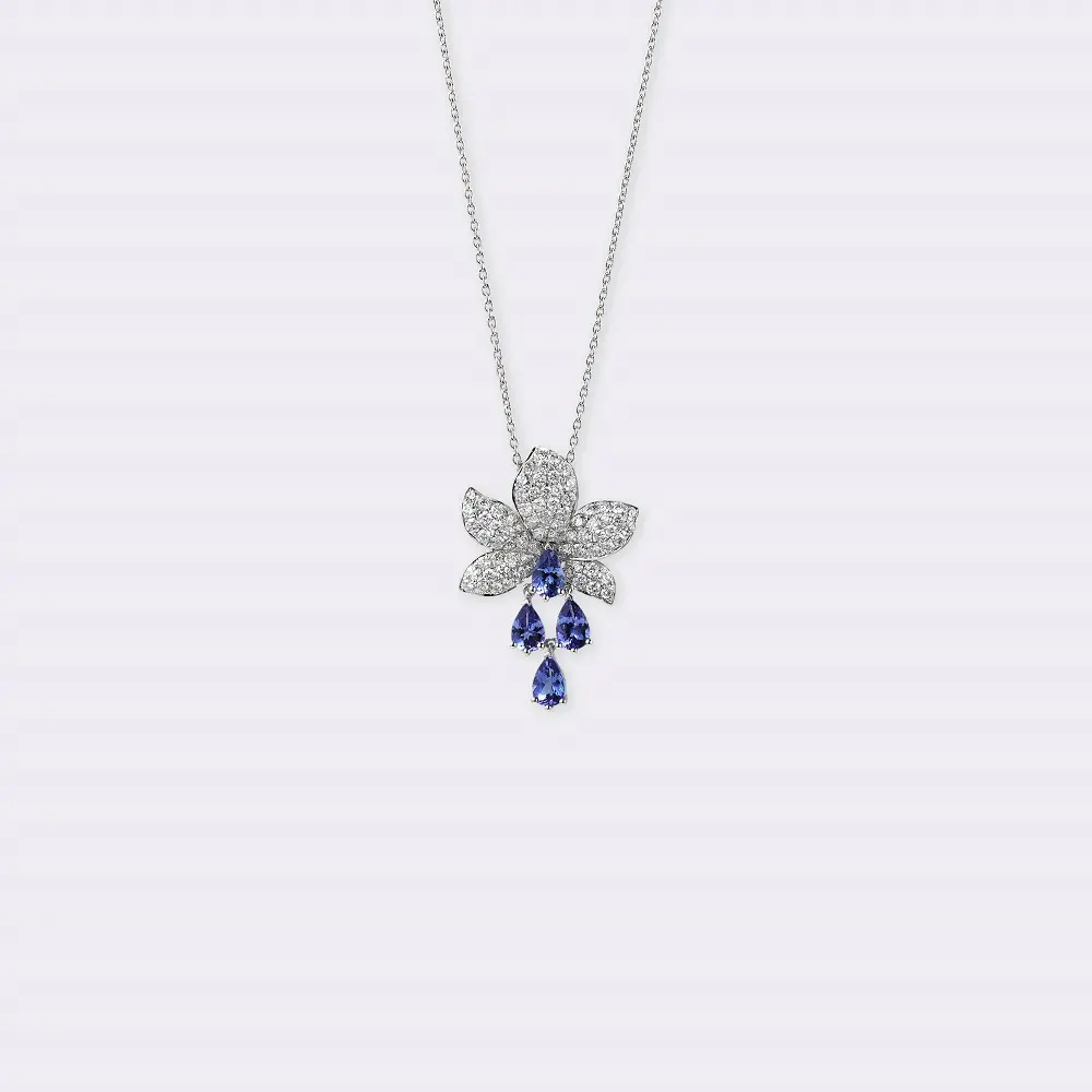 ジュエリー jewelry ダイヤモンド  ペアシェイプダイヤ アクセサリー ネックレス K18WG ホワイトゴールドアクセサリー