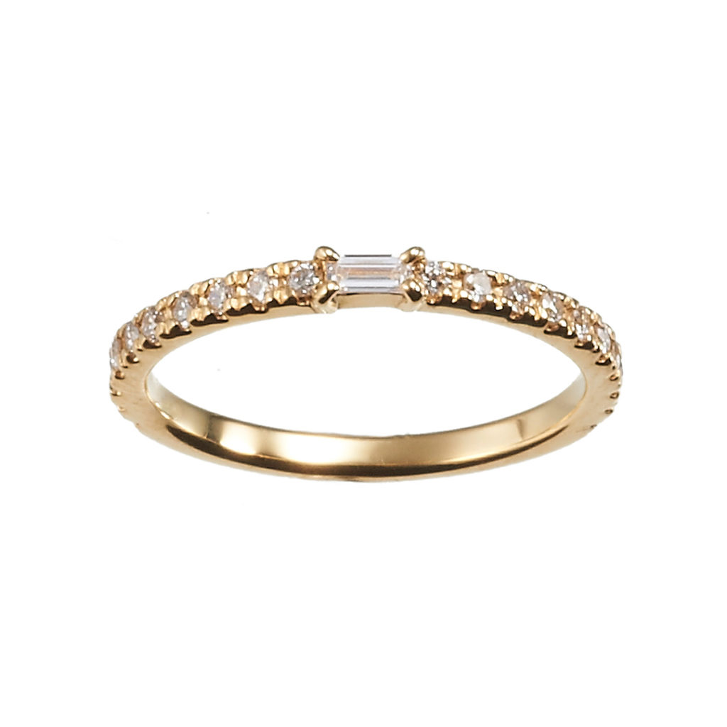 IDYLLE RING-イデリ- 婚約指輪 結婚指輪 シンプル エレガント ストレート イエローゴールド