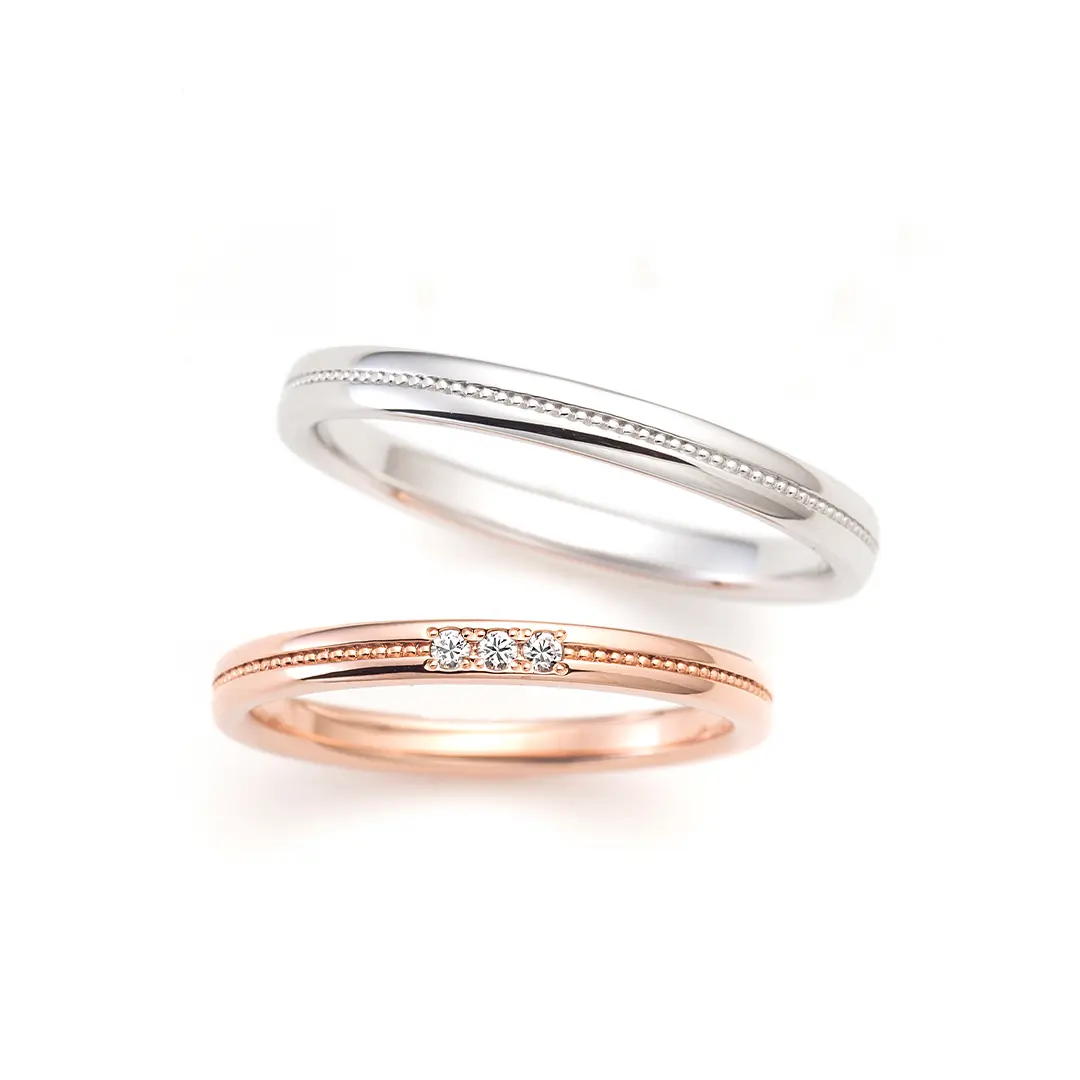 ★*！様 シュリンク付き！ メロジョイ メロロマンス 没頭 惹かれ合う セット MELODY -メロディ- の結婚指輪 | ビジュピコ