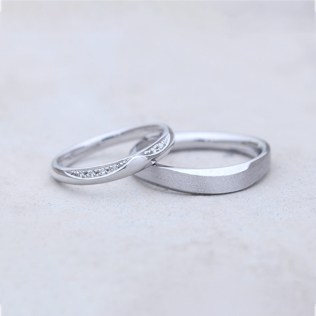 RINGO 結婚指輪 キュート S字(ウェーブ) プラチナ