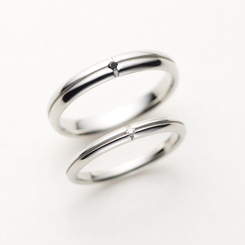 VENTANA 結婚指輪 シンプル アンティーク 個性派 ストレート プラチナ