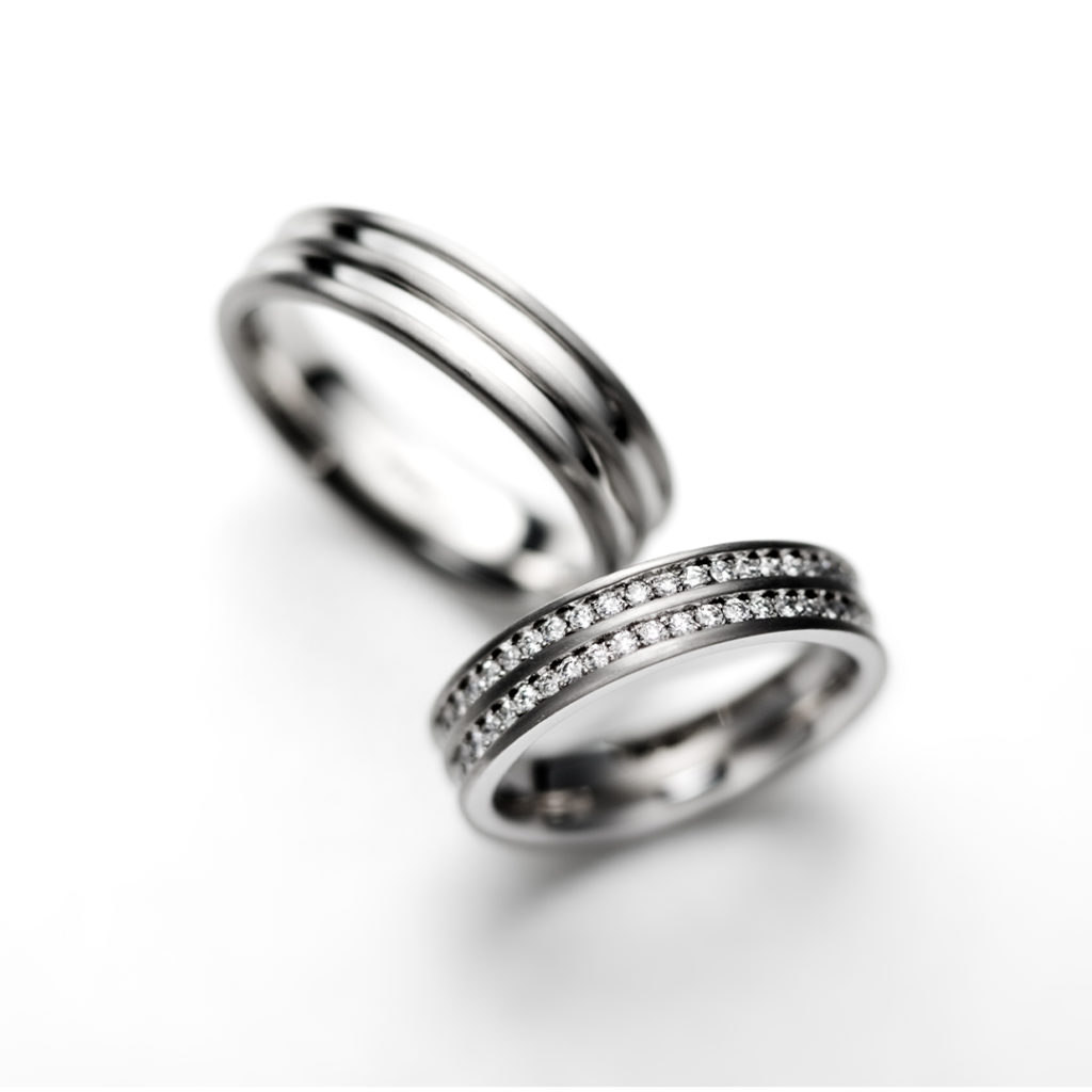 baumkuchen 結婚指輪 シンプル エレガント ストレート 幅広 プラチナ