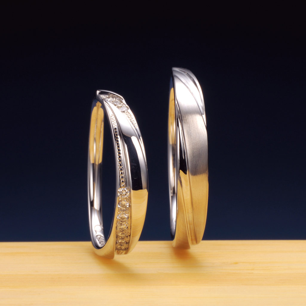 彩(さい) 結婚指輪 シンプル エレガント 個性派 ストレート プラチナ