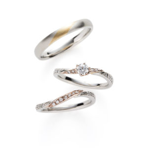 可愛いデザインのブライダルリング ブランド多数のビジュピコブライダル