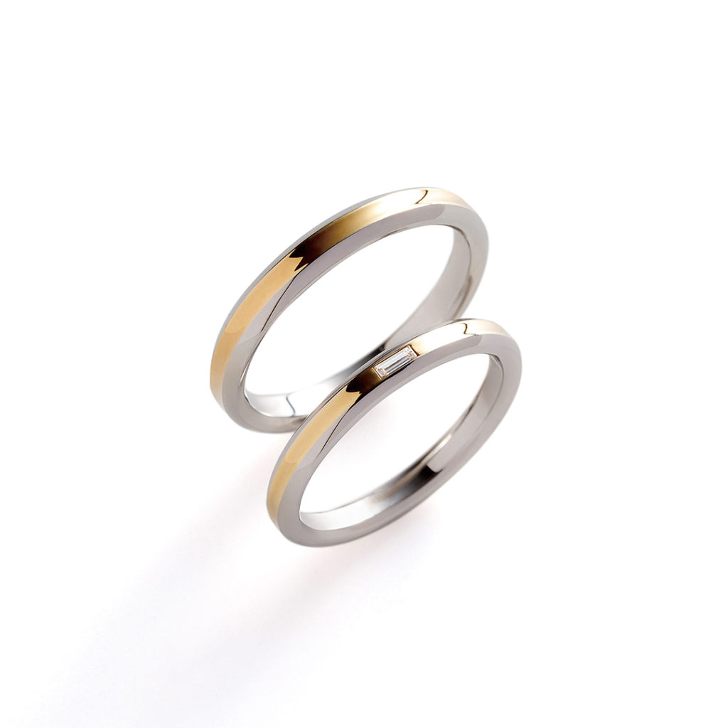 ray 結婚指輪 シンプル ストレート コンビ