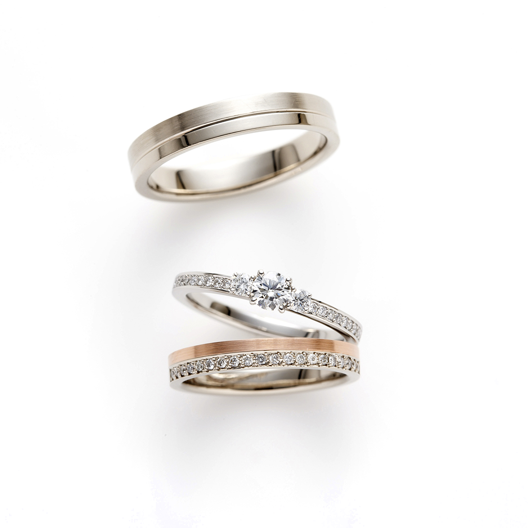 ピンクゴールドのセットリングの商品一覧 | 結婚指輪・婚約指輪商品 